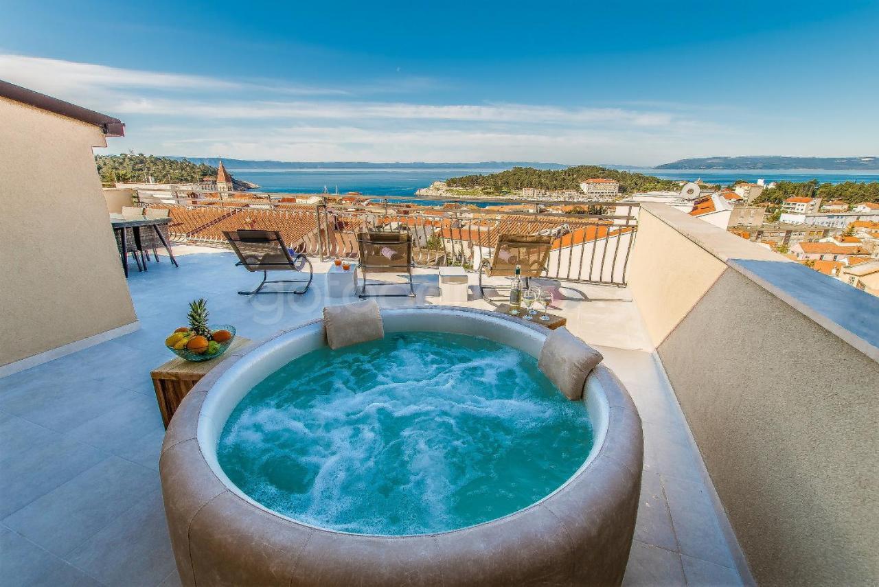 Rooftop Penthouse - Private Hottub & Duplex Whirlpool Makarska Exterior foto