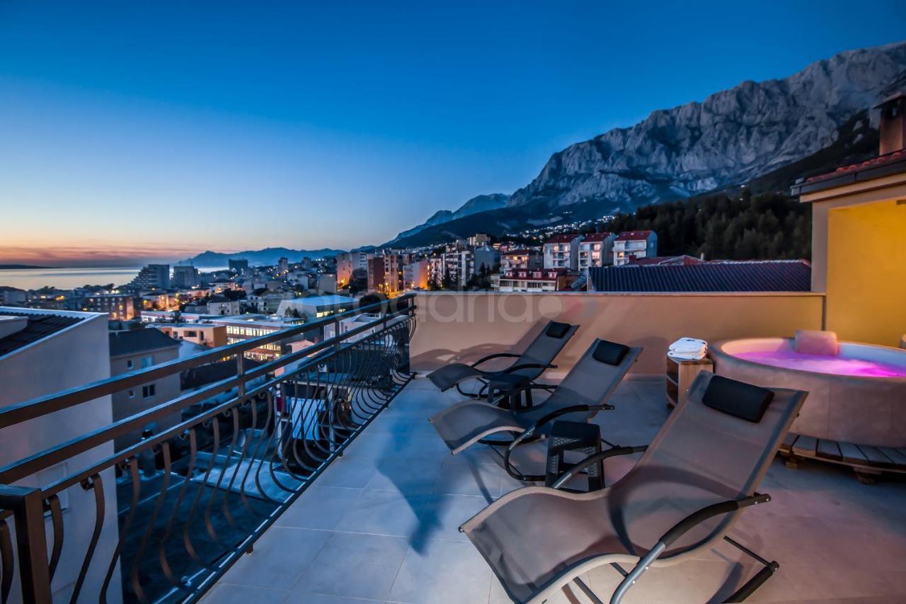 Rooftop Penthouse - Private Hottub & Duplex Whirlpool Makarska Exterior foto