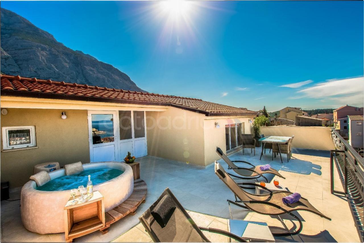 Rooftop Penthouse - Private Hottub & Duplex Whirlpool Makarska Exterior foto